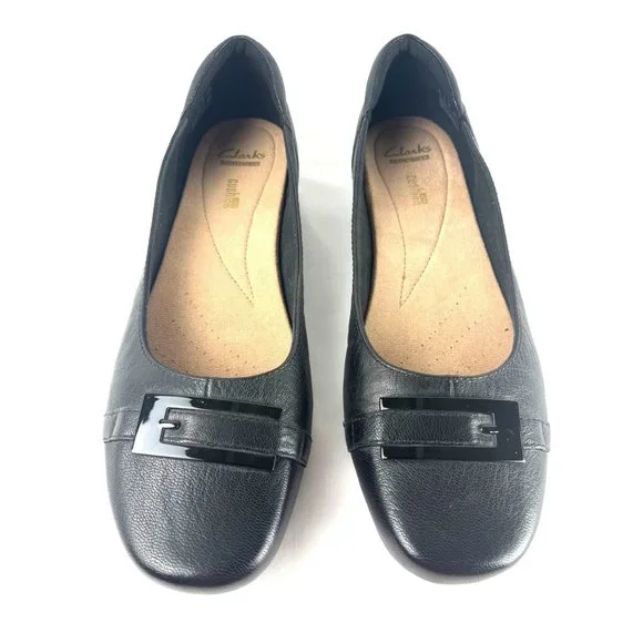 Clark's Blanche West Shoes Clarks Blanche West Black Leather